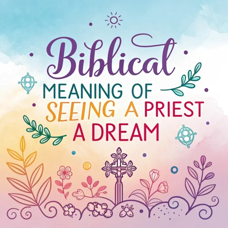 Biblical Meaning of Seeing a Priest in a Dream: Divine Messages