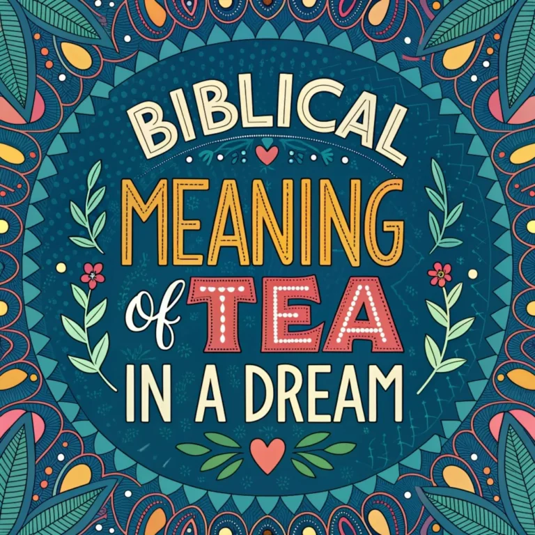 Biblical Meaning of Tea in a Dream: 7 Hidden Interpretations