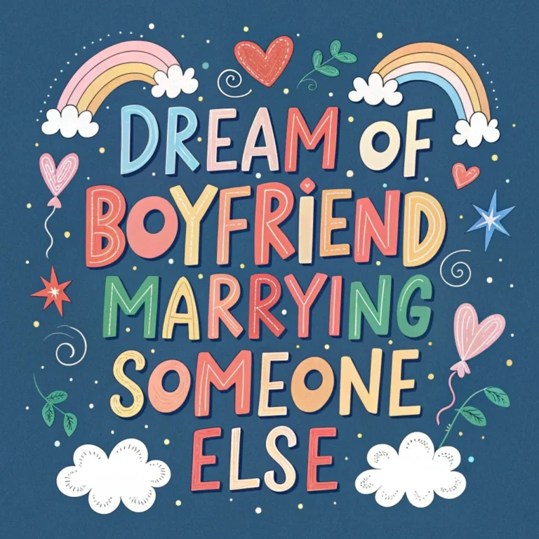 Dream of Boyfriend Marrying Someone Else: 11 Interpretations