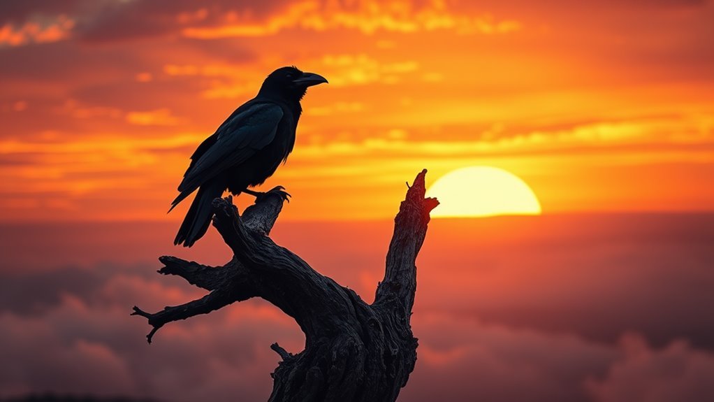 ravens symbolize divine messages