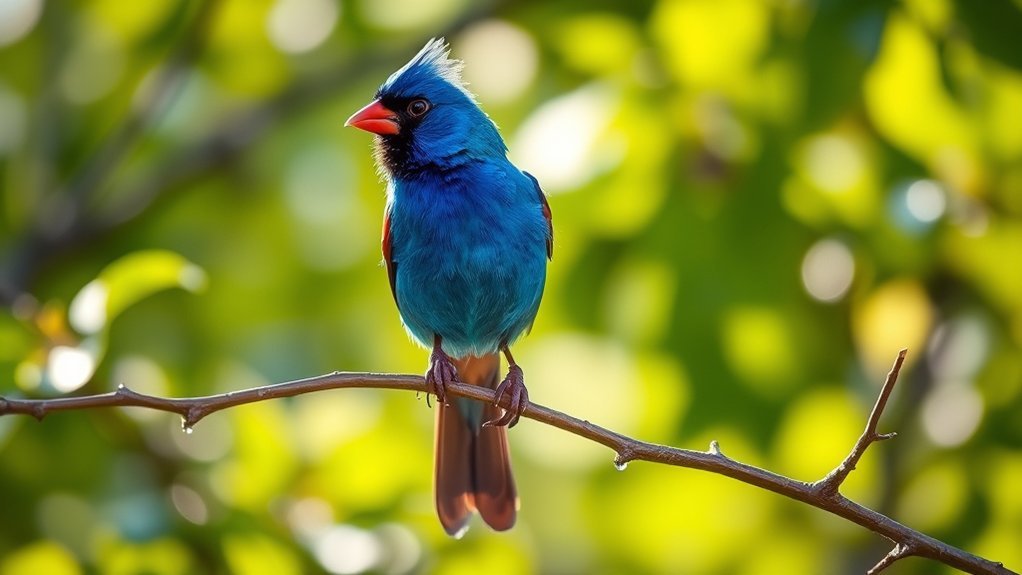 blue cardinal symbolizes inspiration